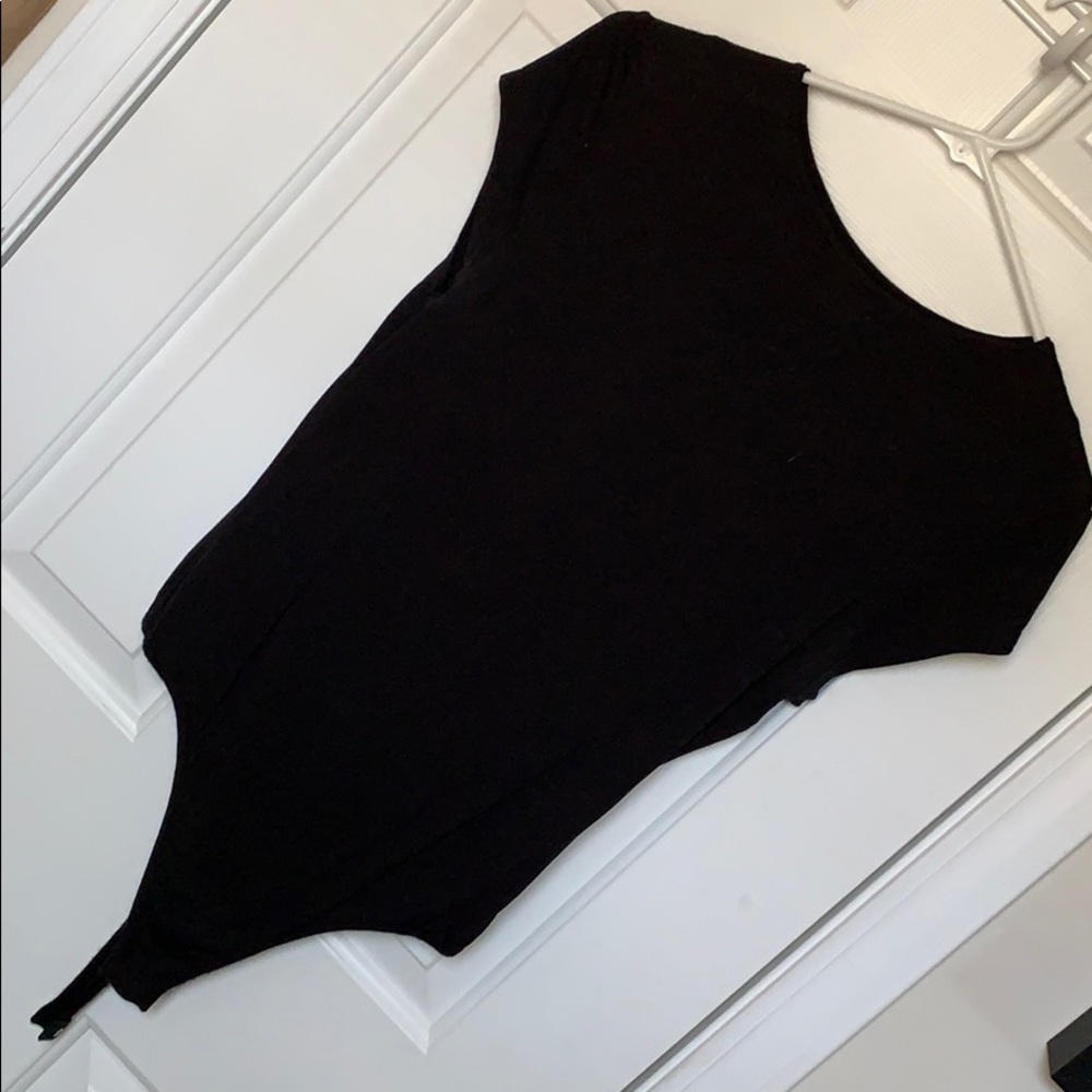 High neck black bodysuit
